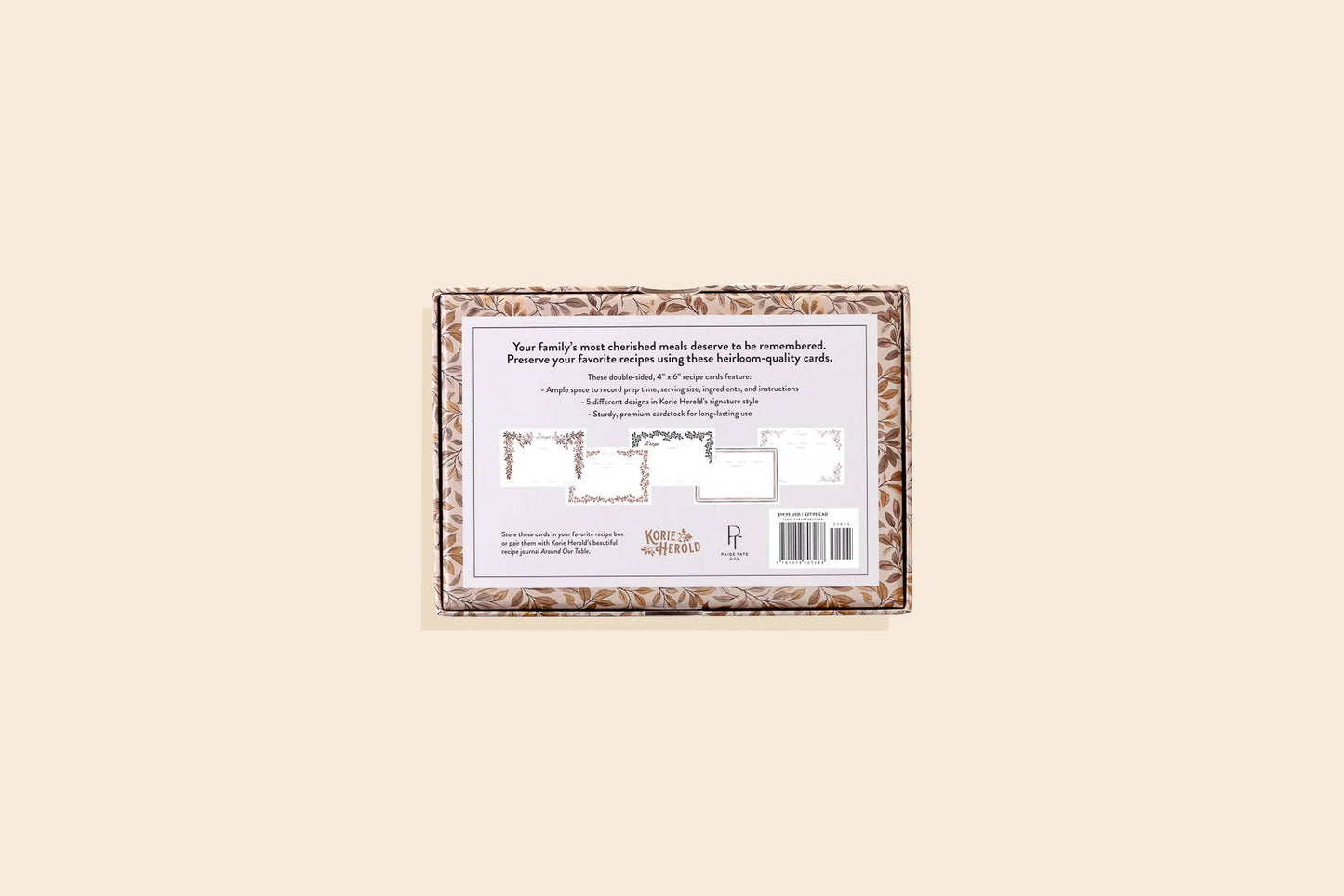 Caroline Recipe Card Set