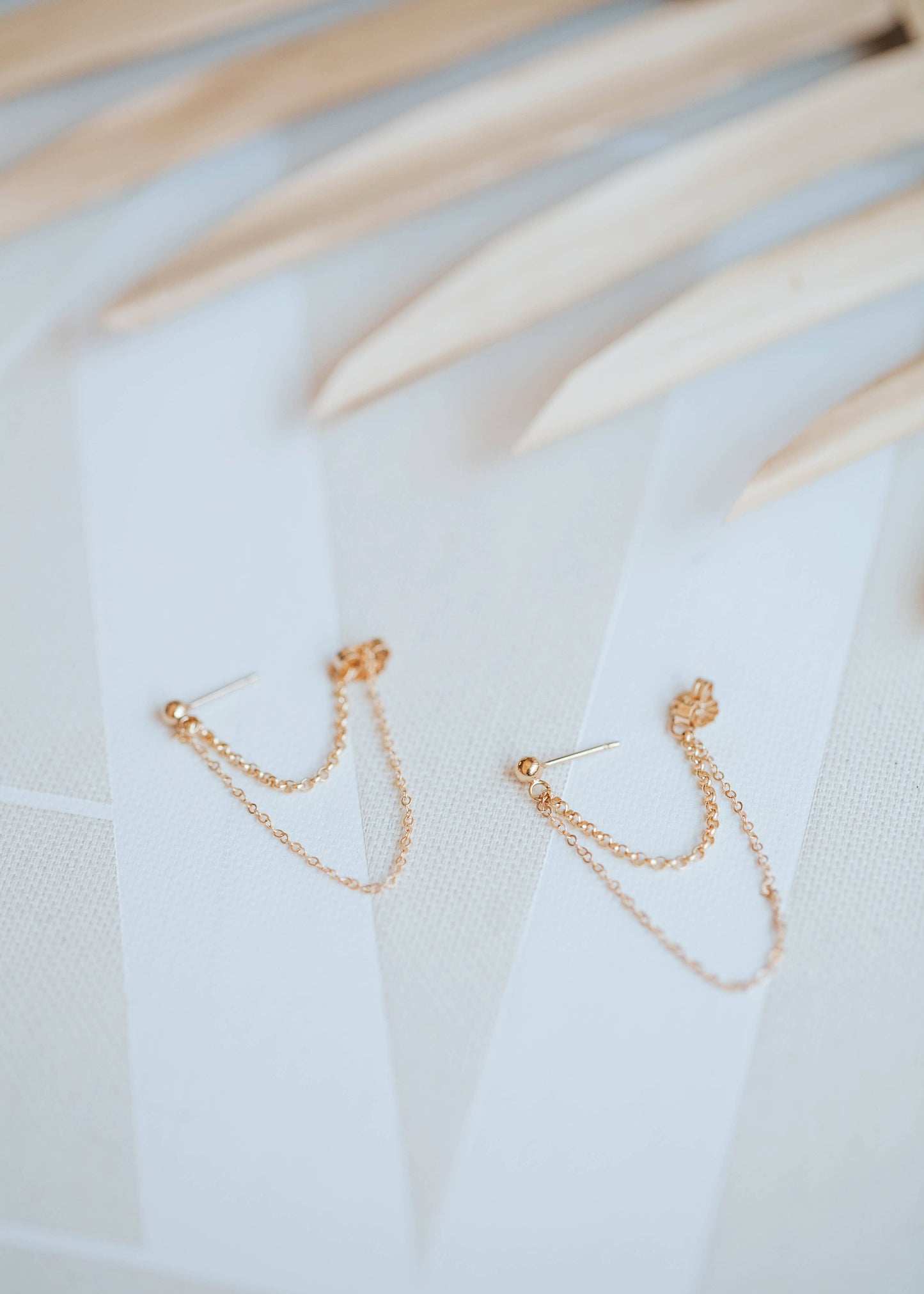 Skyla Double Annex Chain Earrings