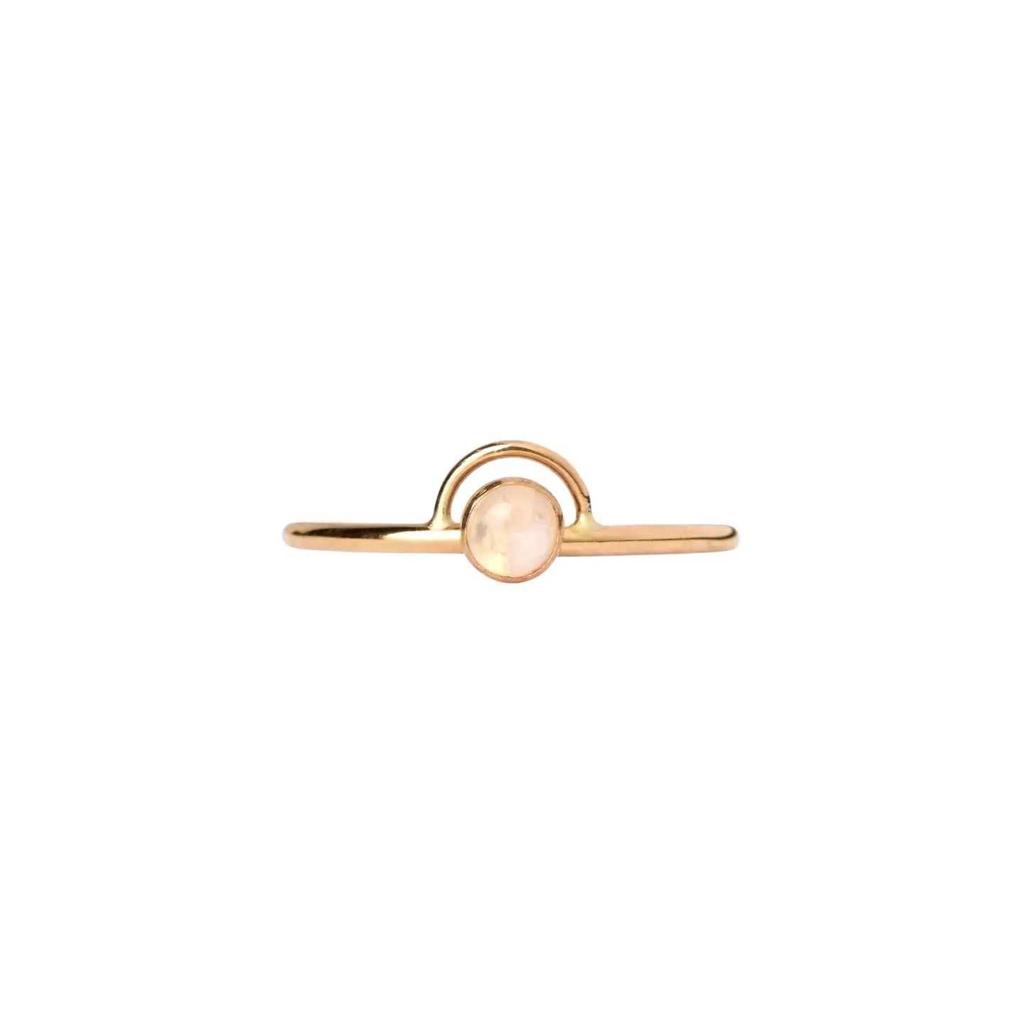 Moonstone Arc Ring