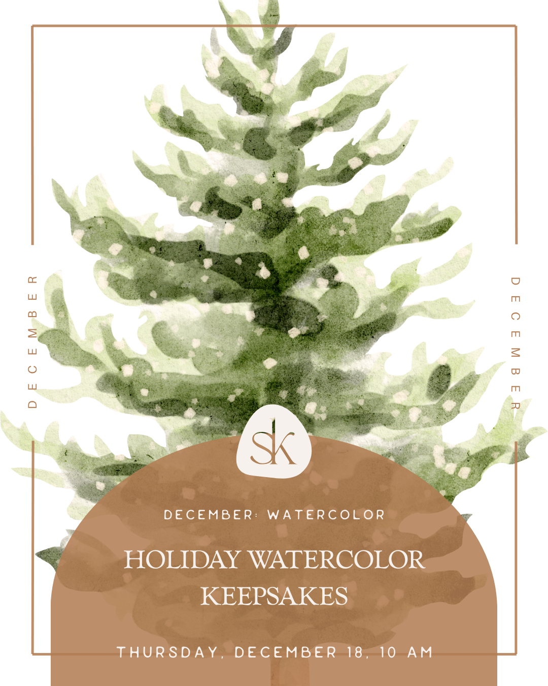 Holiday Watercolor Keepsakes - 12.18