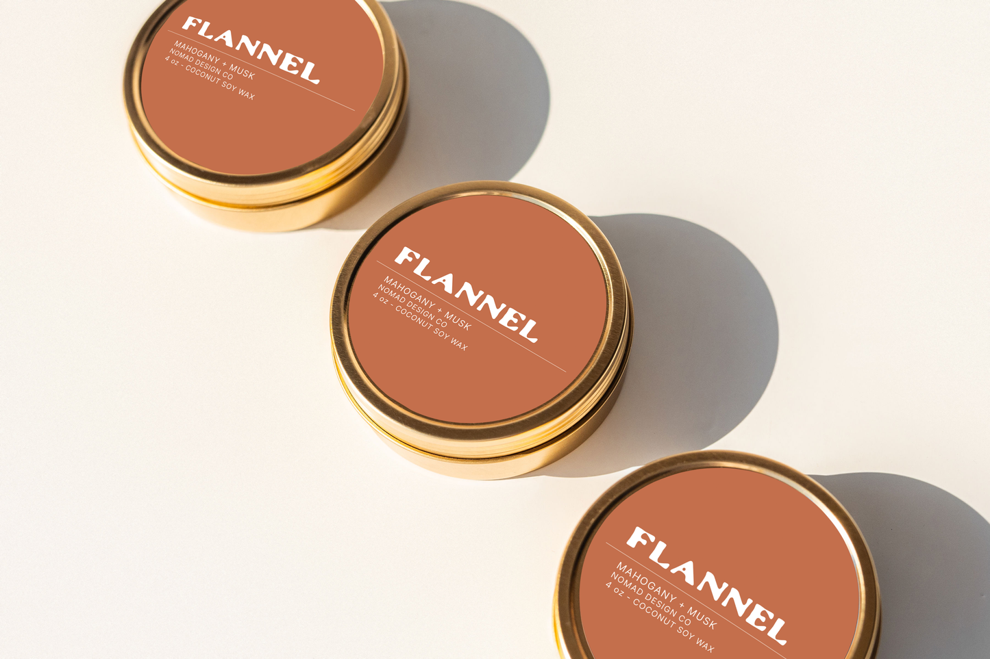Flannel Travel Tin Candle
