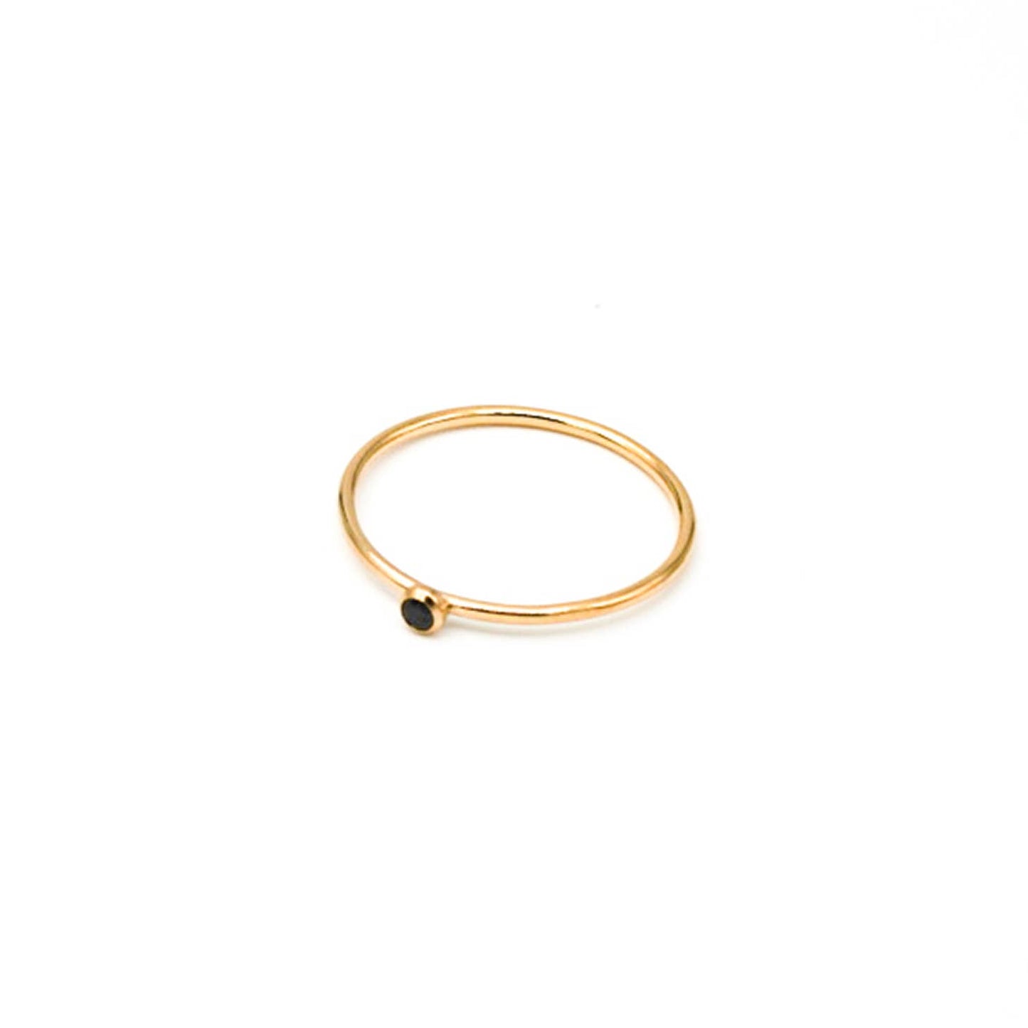 Black Stone Traveler Ring
