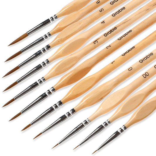 Miniature Detail Paint Brush Set