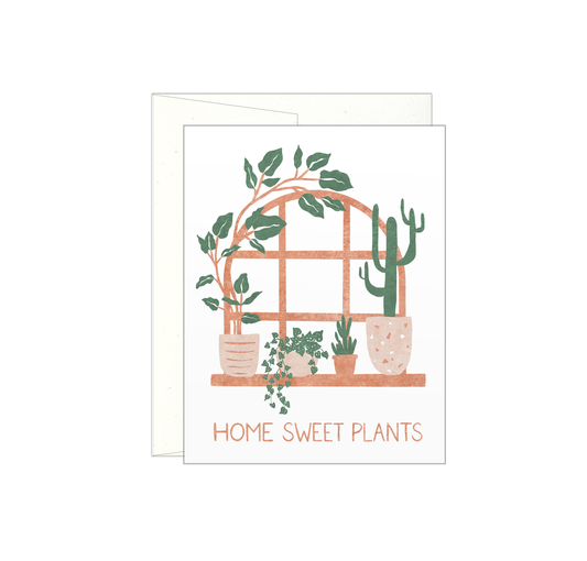 Home Sweet Plants - Letterpress Card