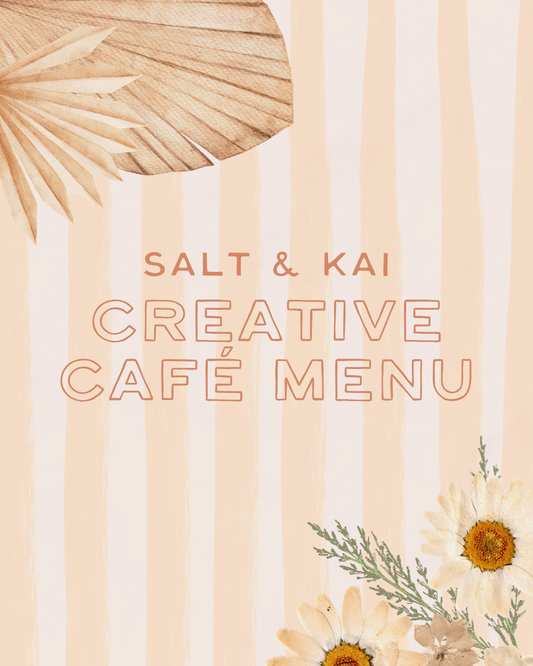 Creative Café Menu + Booking