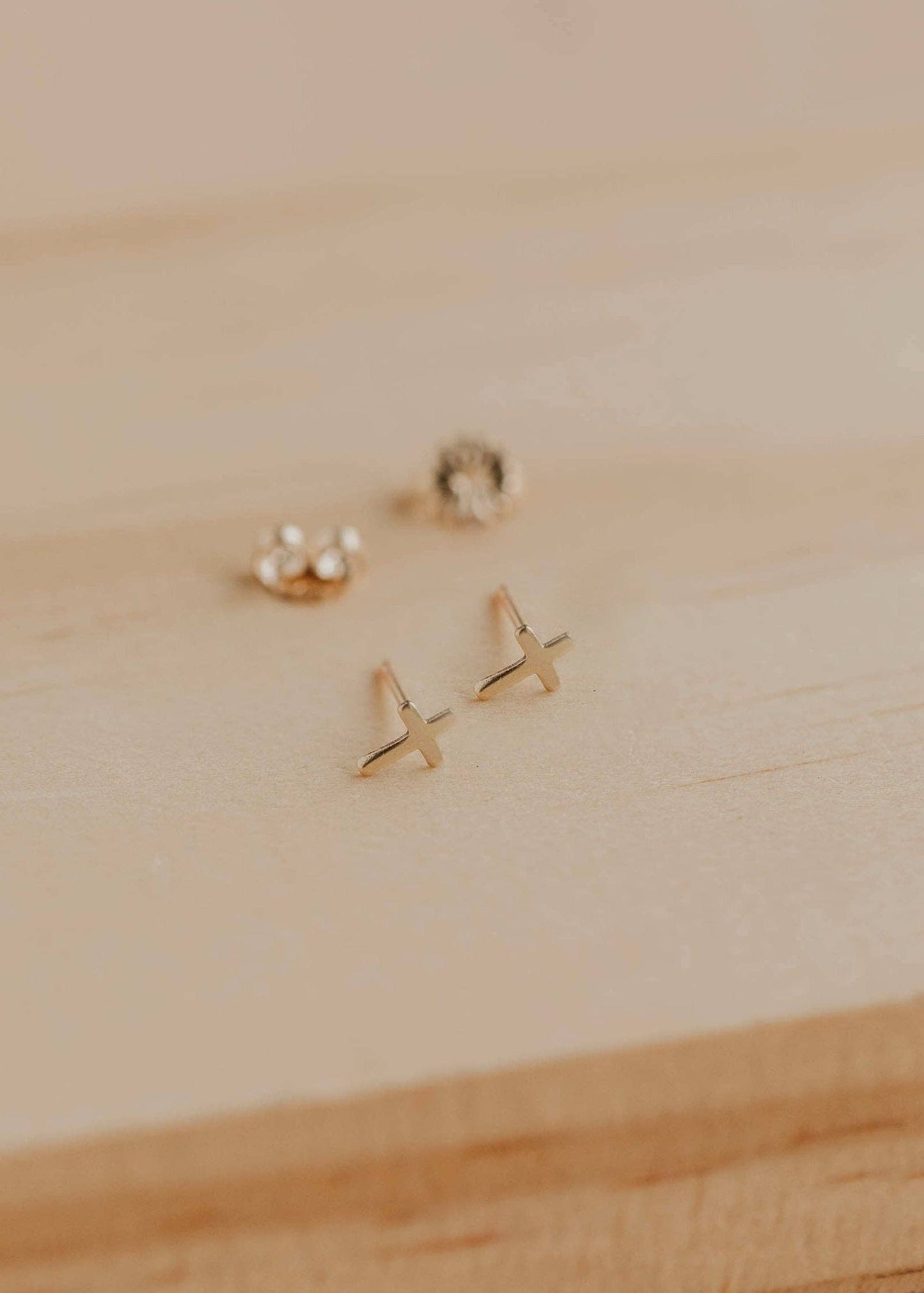 Tiny Cross Studs