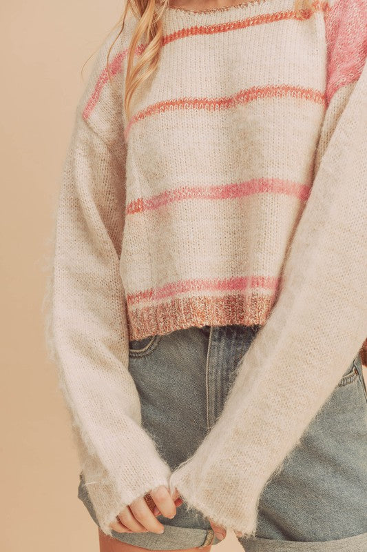 Cali Days Stripe Knit Pullover