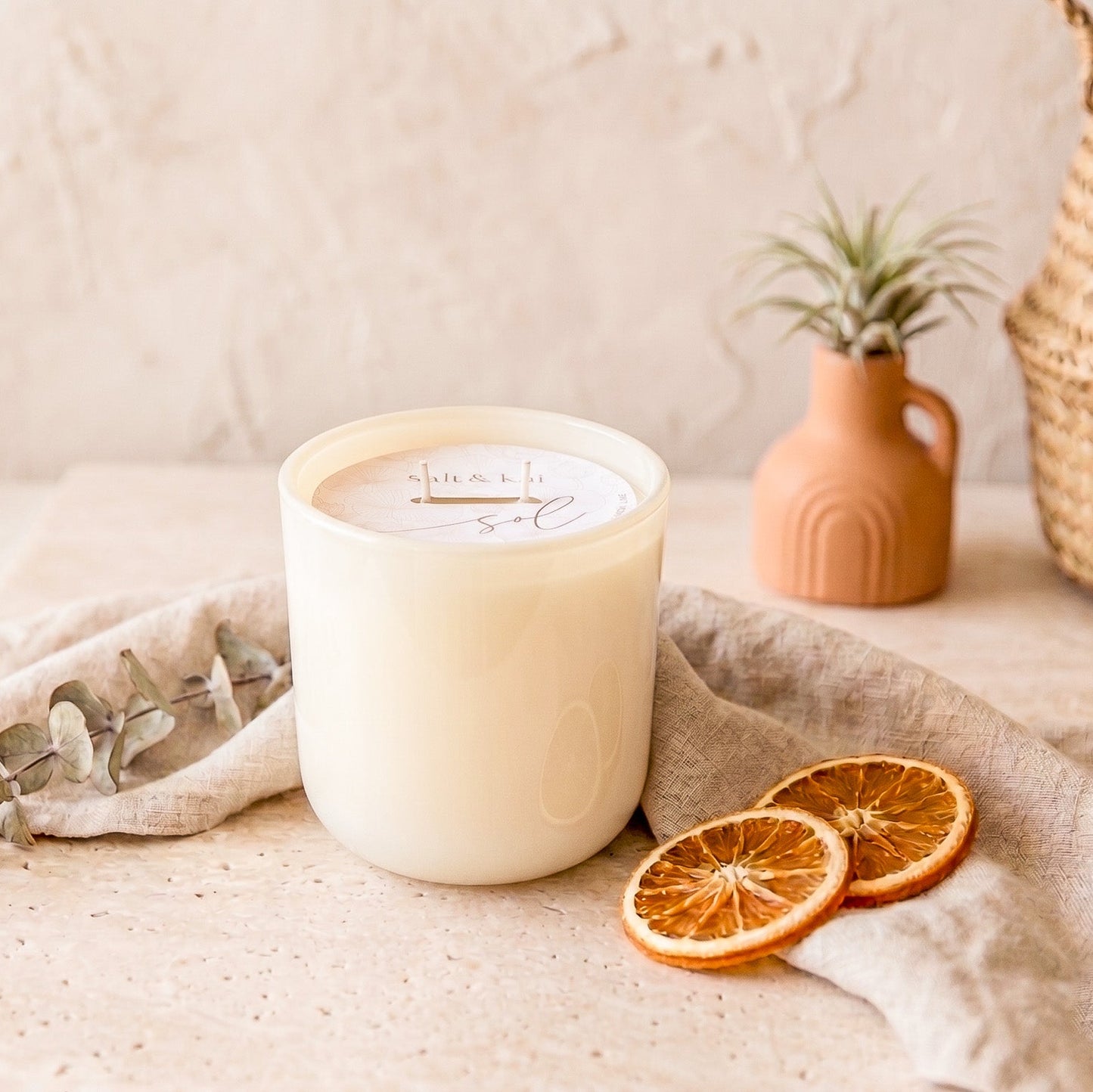 Salt & Kai Sol Glass Candle 12oz
