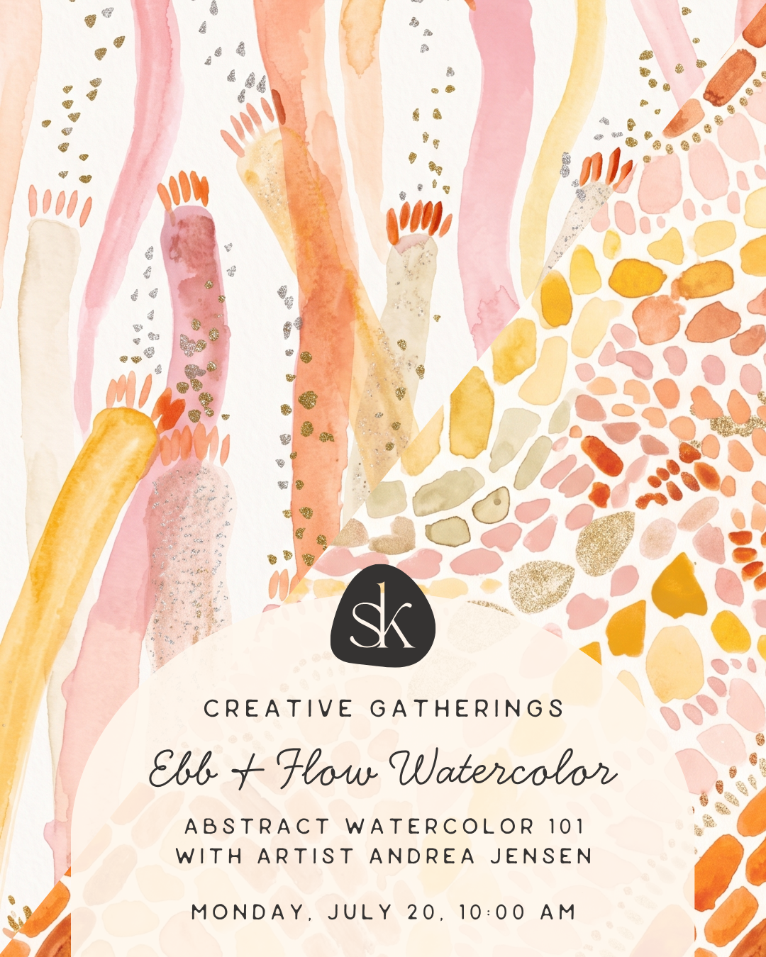 Ebb & Flow: Abstract Watercolor 101 • July 20