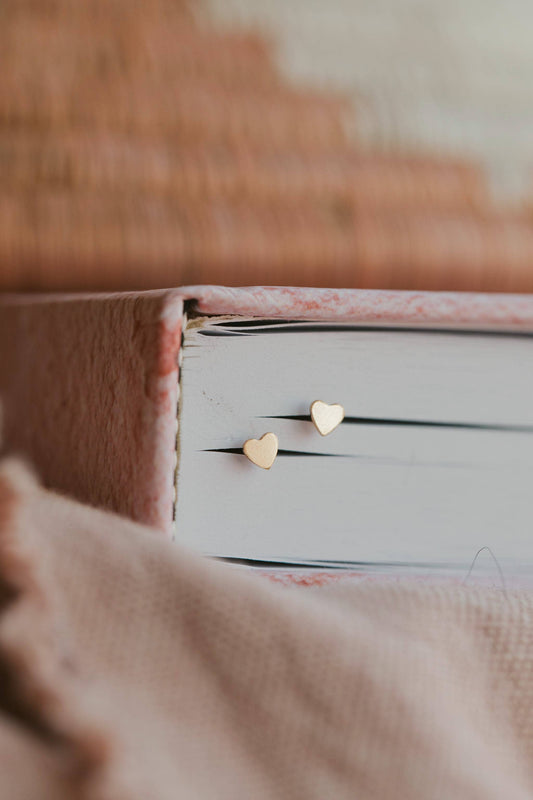 Tiny Heart Studs