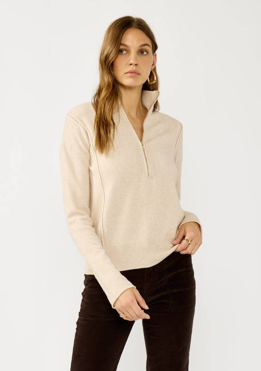 Half Zip Turtleneck Sweater